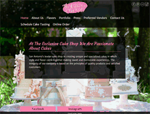 Tablet Screenshot of exclusivecakeshop.com
